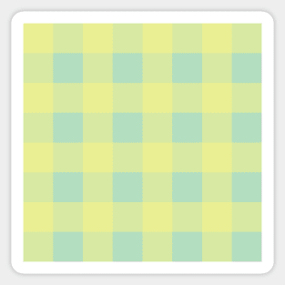 Orchard Plaid - Yellow and Green Sticker
